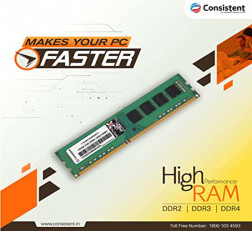 CONSISTENT 2GB DDR3, DESKTOP RAM,1600MHZ